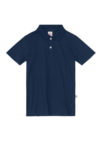 Camiseta polo infantil menino em malha Brandili - 1