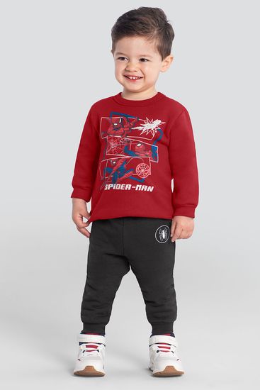 Conjunto infantil menino do Homem-Aranha metalizado Brandili - 1