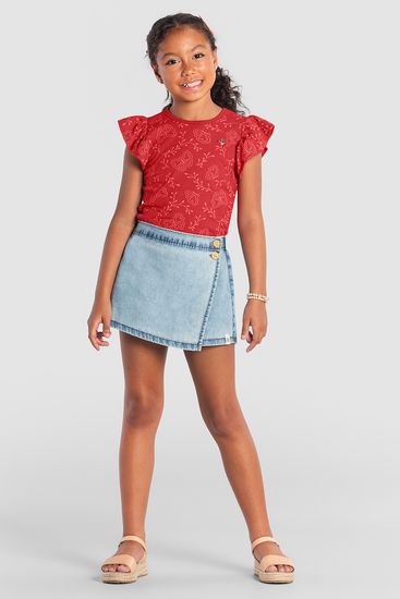 Blusa infantil menina de borboleta Brandili - 6
