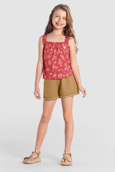 Conjunto infantil menina jardim de borboletas Brandili - 12