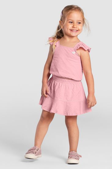 Conjunto infantil menina texturizado Brandili - 1