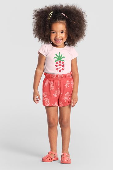 Conjunto infantil menina de abacaxi Brandili - 1