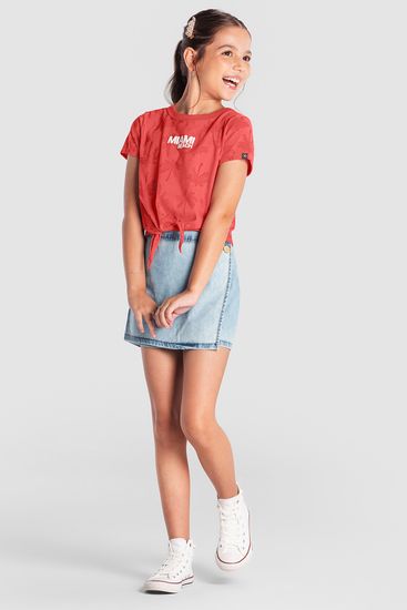 Blusa cropped teen menina de coqueiros Brandili Young - 10