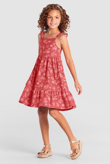 Vestido infantil menina jardim de borboletas Brandili - 10