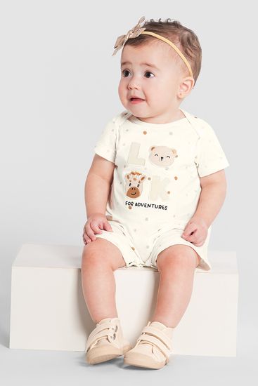 Macaquinho bebê unissex de animais Brandili Baby - M
