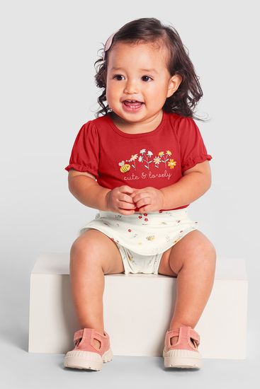 Conjunto bebê menina de abelhinha Brandili Baby - M