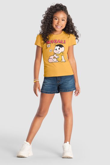 Blusa infantil menina da turma da mônica Brandili - 4