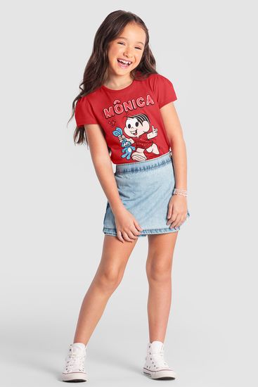 Blusa infantil menina da turma da mônica Brandili - 6