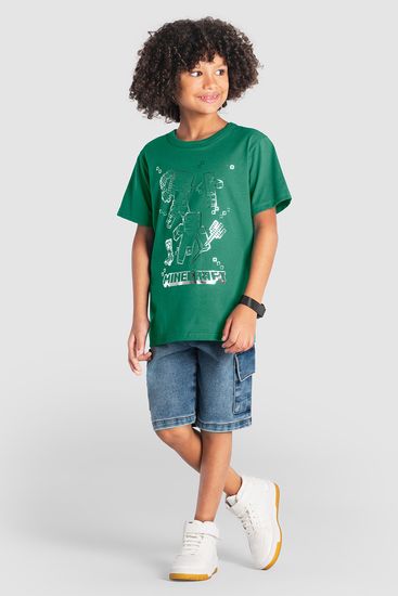 Camiseta infantil menino do minecraft Brandili - 8