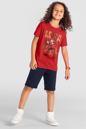 Camiseta infantil menino dos vingadores Brandili - 10