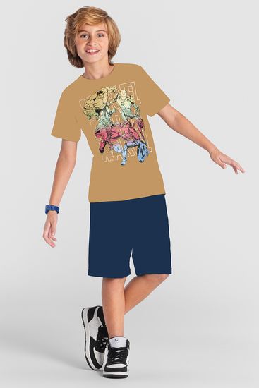 Camiseta infantil menino dos vingadores Brandili - 10
