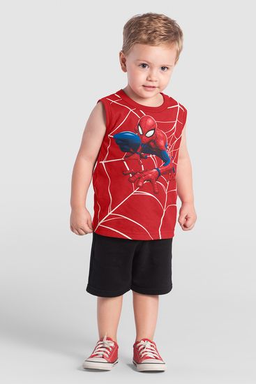 Regata infantil menino do homem-aranha que brilha no escuro Brandili - 1