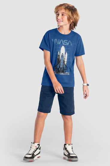 Camiseta infantil menino da nasa Brandili - 10