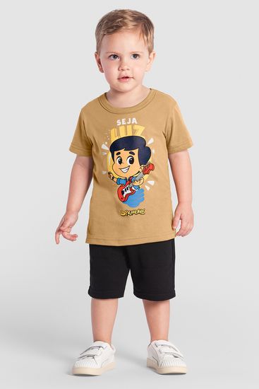 Camiseta infantil menino 3 palavrinhas Brandili - 3