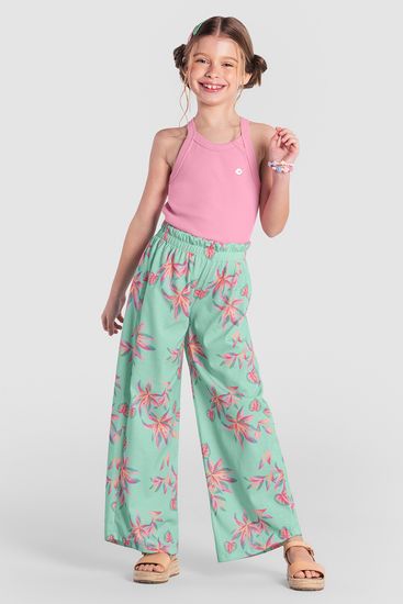 Conjunto infantil menina tropical Brandili - 4