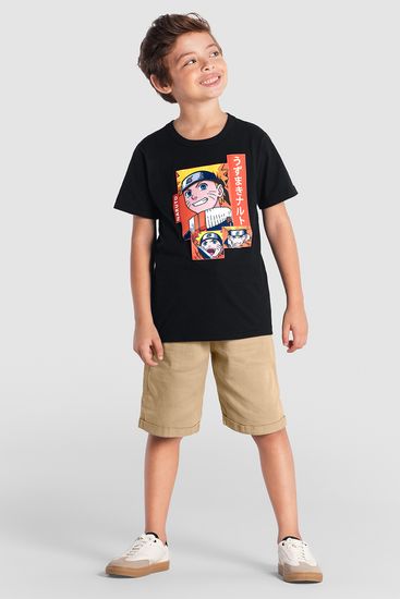 Camiseta infantil menino do naruto Brandili - 10