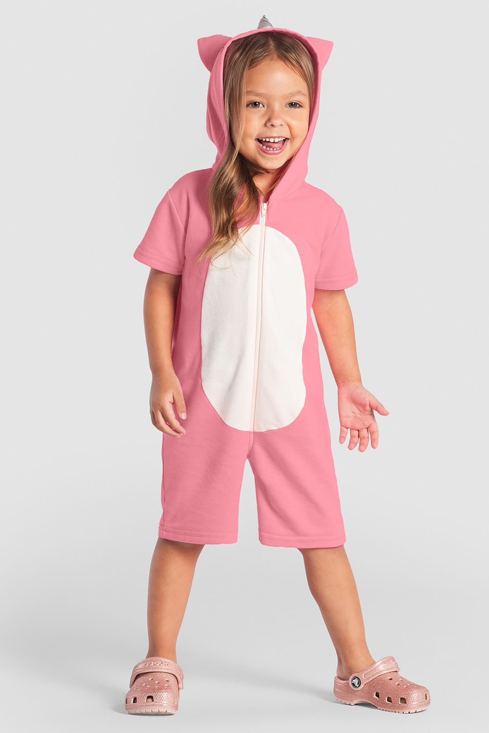 Pijama infantil unissex amigurumi interativo Brandili