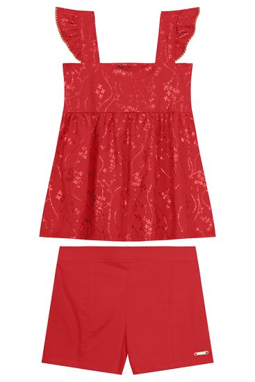 Conjunto infantil menina de flores Mundi - 10