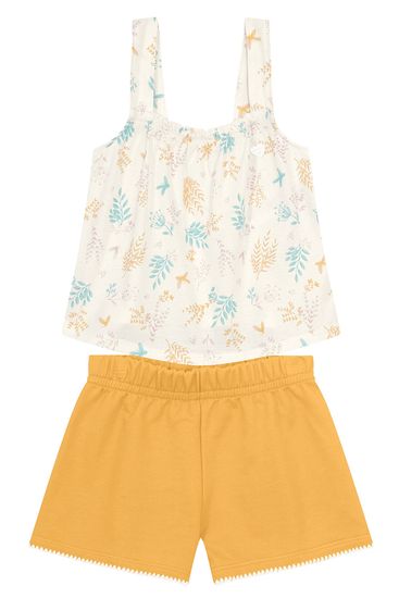 Conjunto infantil menina jardim de borboletas Brandili - 4