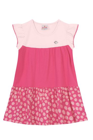Vestido três marias infantil menina animal print Brandili - 1