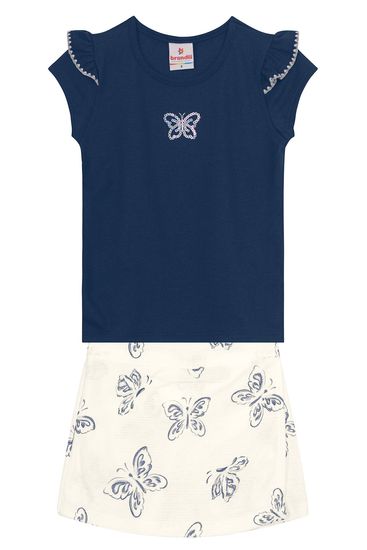 Conjunto infantil menina de borboleta Brandili - 4