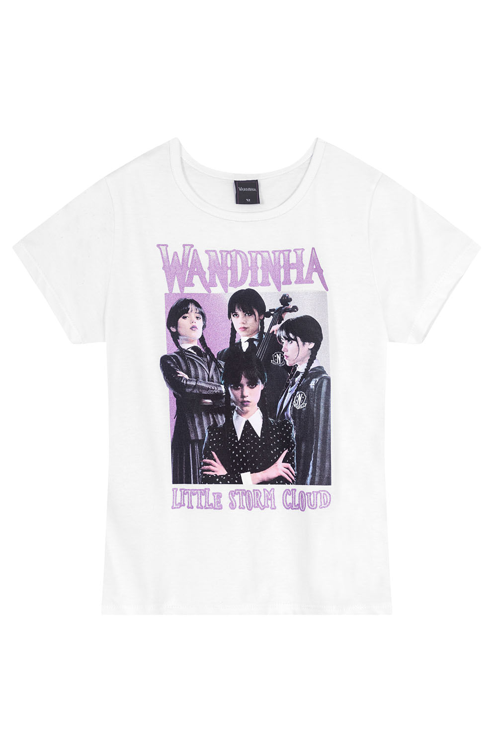 Blusa infantil menina da wandinha Brandili