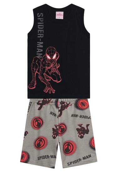 Conjunto infantil menino do homem-aranha que brilha no escuro Brandili - 1