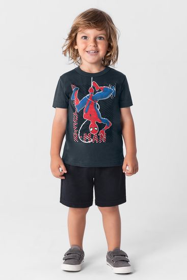 Camiseta Homem Aranha infantil menino Brandili - 1