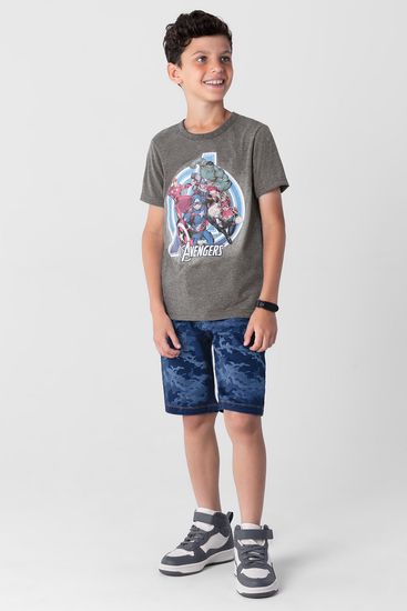 Camiseta Marvel Avengers infantil menino Brandili - 10