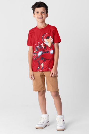Camiseta Marvel Avengers infantil menino Brandili - 4