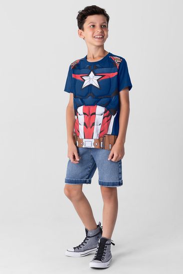 Camiseta Marvel Avengers infantil menino Brandili - 10