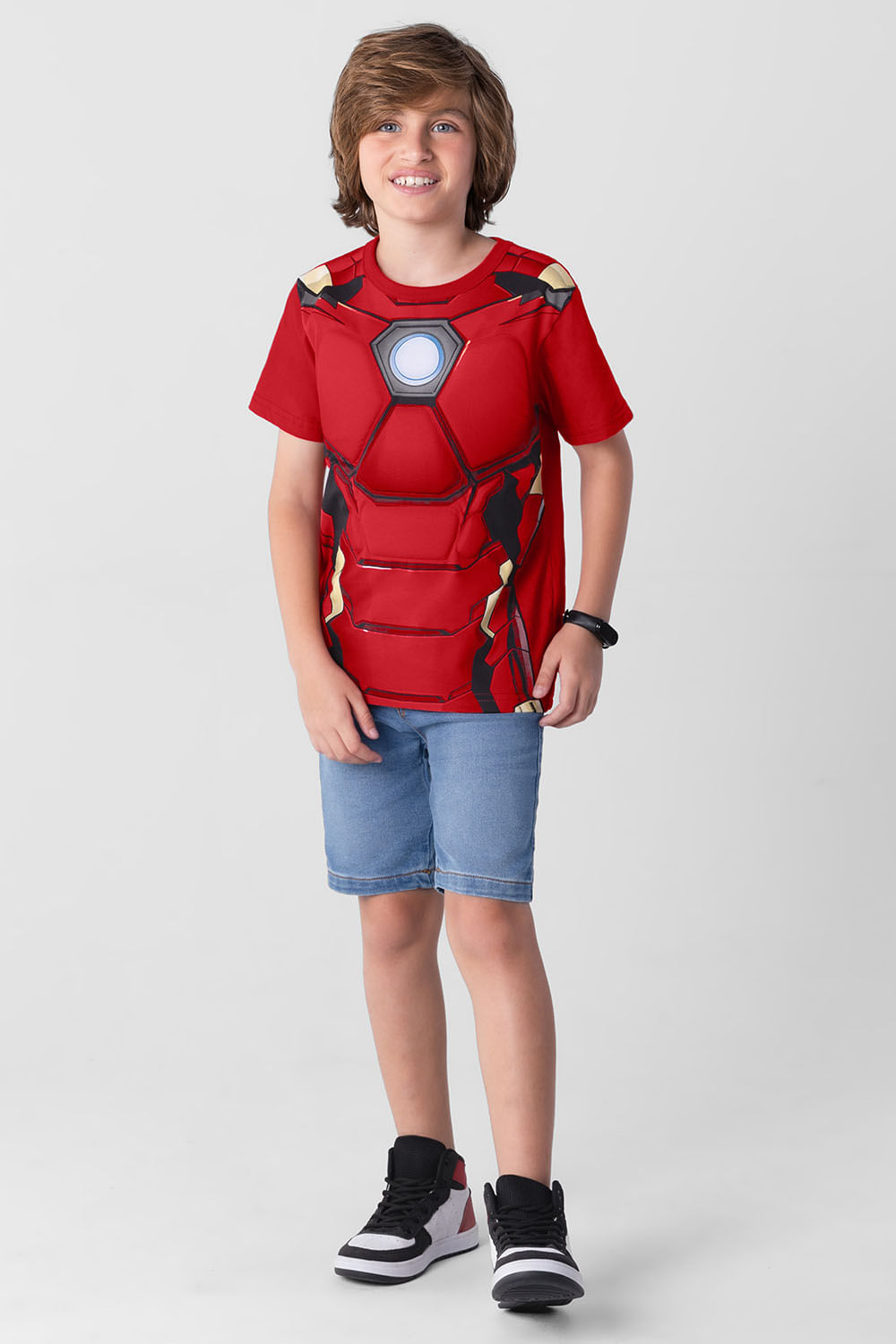 Camiseta Marvel Avengers Infantil Menino Brandili
