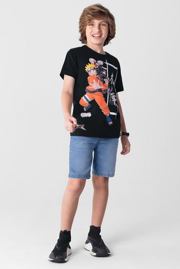Camiseta Naruto infantil unissex Brandili - 6