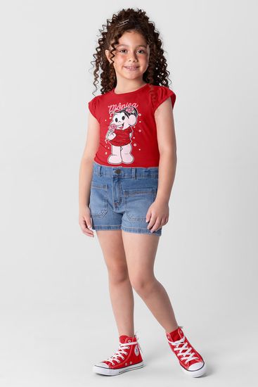 Blusa infantil menina Turma da Mônica Brandili - 10