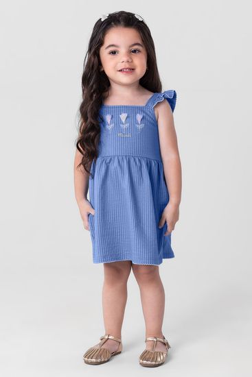 Vestido infantil menina Mundi - 1