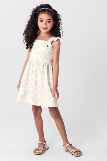 Vestido estampado infantil menina Mundi - 4