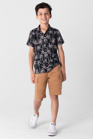 Camisa infantil menino estampada Brandili - 6