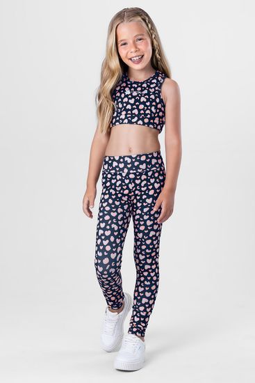 Calça legging infantil menina Active Brandili - 14