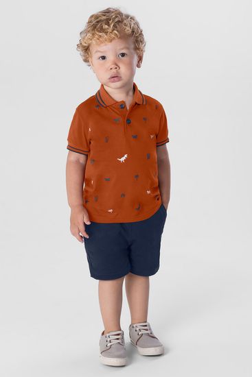 Conjunto infantil menino com polo e bermuda Brandili - 10