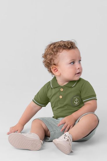 Conjunto polo infantil menino Mundi - P