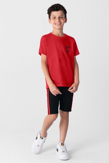 Conjunto Flamengo infantil menino Brandili - 6