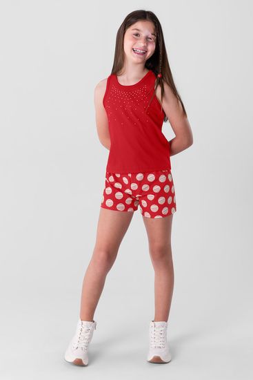 Conjunto infantil menina em malha Brandili - 6