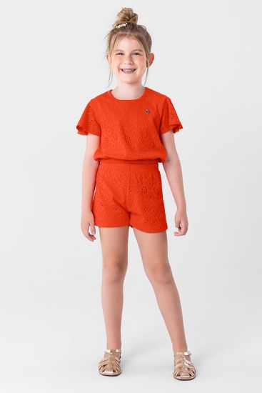 Conjunto infantil menina em malha Brandili - 10