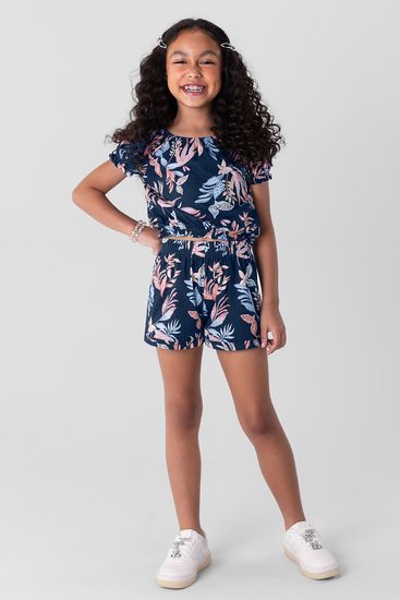 Conjunto infantil menina estampado Brandili - 4