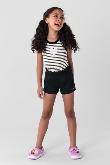 Conjunto infantil menina com regata Brandili - 4