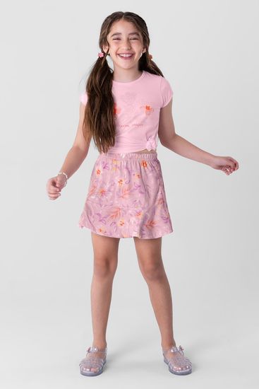 Conjunto infantil menina em malha Brandili - 4