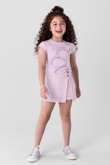 Conjunto infantil menina em malha Brandili - 10