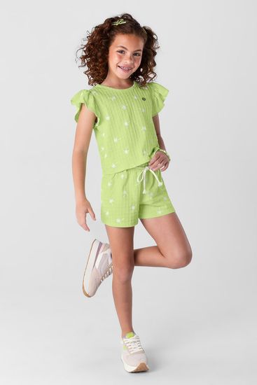Conjunto infantil menina estampado Brandili - 6