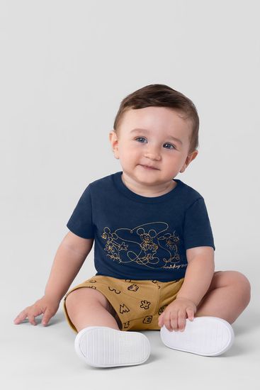 Conjunto Mickey Mouse infantil menino Mundi - P