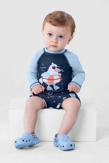 Conjunto em malha UV infantil menino Brandili - G